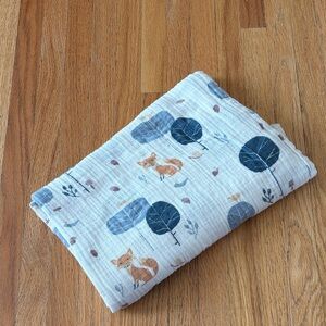aden + anais Woodland Creatures Muslin Swaddle Blanket